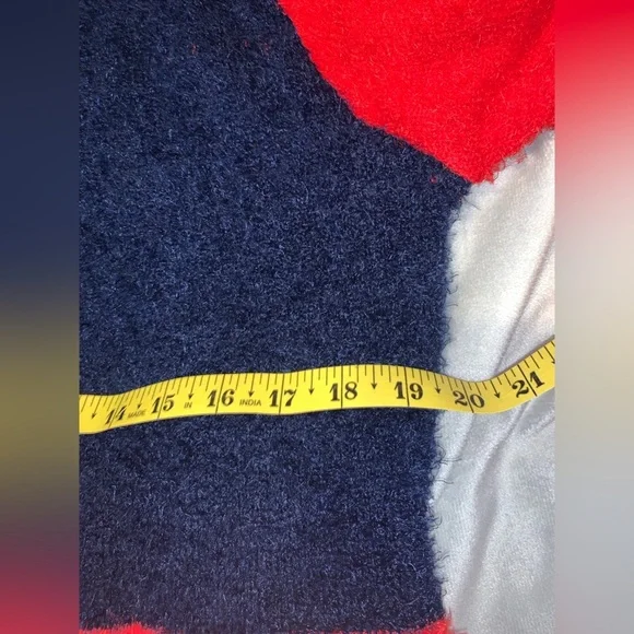 KLEW Boston red socks argyle licensed Cozy Red navy Sweater fair isle L NWT - Picture 5 of 7